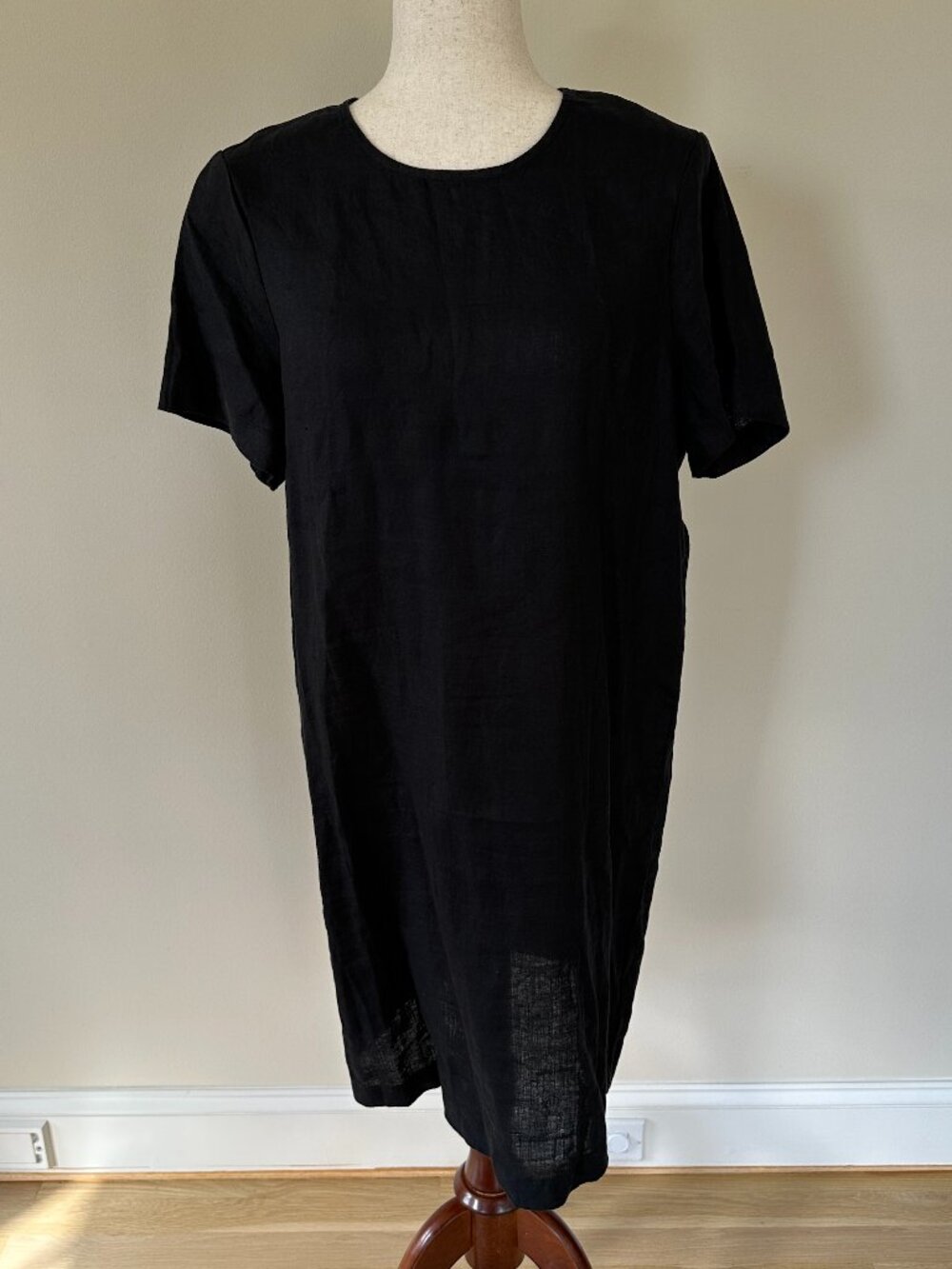 J.Crew Black T-Shirt Dress Size M NWT